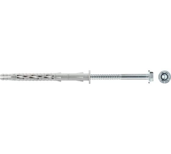 Фасадный дюбель с шурупом Tecfi шлиц TORX, прессшайба 8x100 4 шт 147653 1