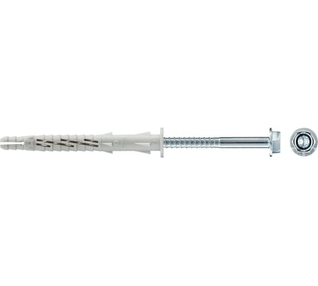 Фасадный дюбель с шурупом Tecfi шлиц TORX, прессшайба 10x100 30 шт 147649