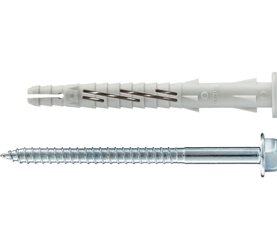 Фасадный дюбель с шурупом Tecfi шлиц TORX, прессшайба 10x100 30 шт 147649