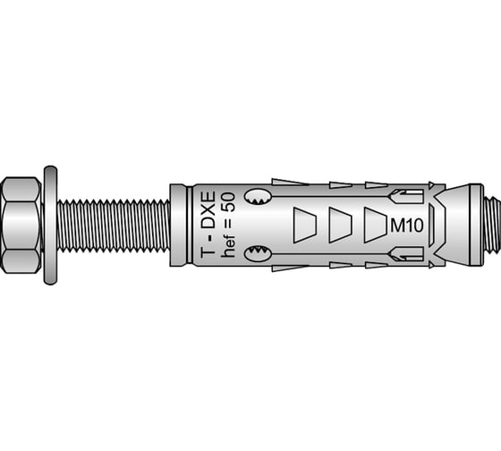 Анкер с болтом Tecfi 88 DX ZN М6/25 4 шт 147593