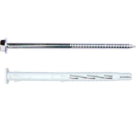 Фасадный дюбель с шурупом Tecfi шлиц TORX, прессшайба 8x120 4 шт 147654