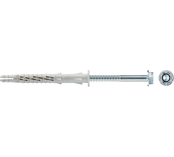 Фасадный дюбель с шурупом Tecfi шлиц TORX, прессшайба 10x100 4 шт 147657 1