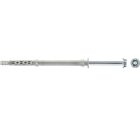 Фасадный дюбель с шурупом Tecfi шлиц TORX, прессшайба 10x160 25 шт 147652