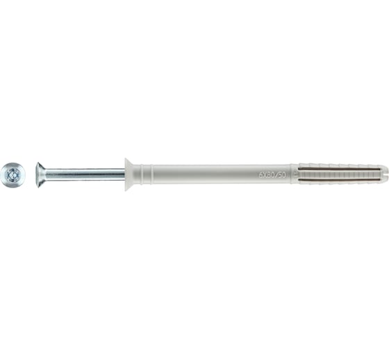 Дюбель-гвоздь Tecfi YZ потайн. 6x80, 100 шт. 147489 1