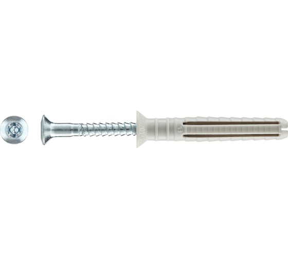 Дюбель-гвоздь Tecfi YZ потайн. 6x40, 40 шт. 147501 1