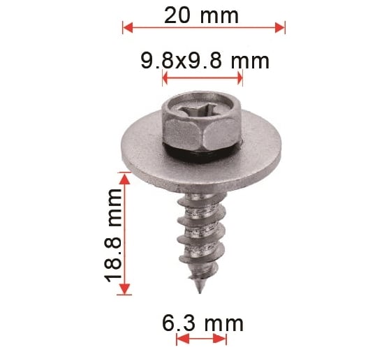 Винт AVERS 10 шт 9015960383-10 1