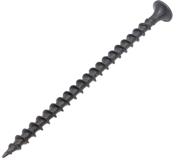 Саморез для ГКЛ STEELREX крупная резьба, оксид, 4,2x70 мм, 100 шт. 0103042070B300010016