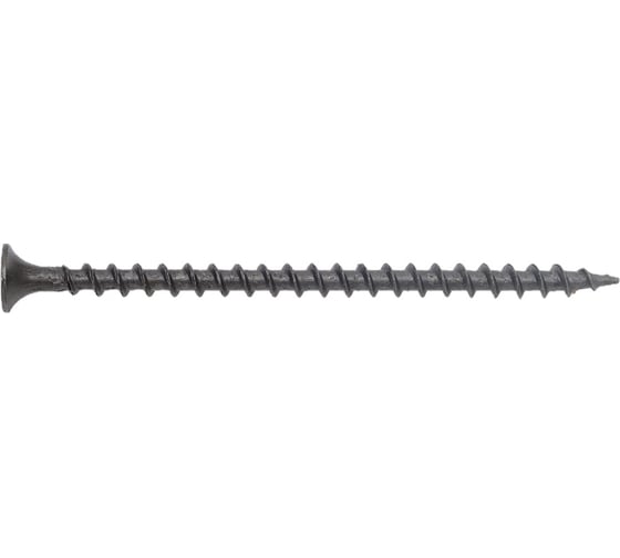 Саморез для ГКЛ STEELREX крупная резьба, оксид, 4,2x70 мм, 100 шт. 0103042070B300010016