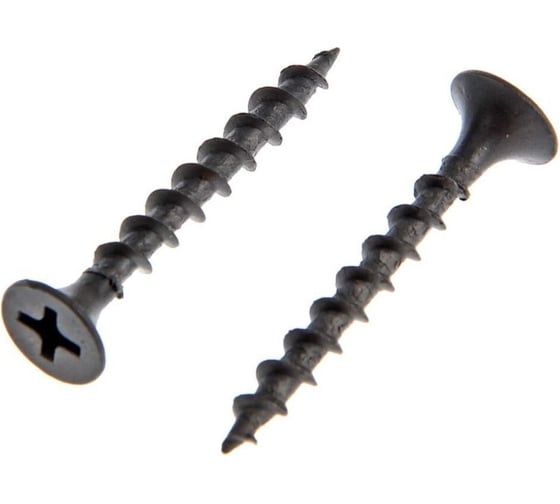 Саморез для ГКЛ STEELREX крупная резьба, оксид, 4,8x115 мм, 75 шт. 0103048115B300007516