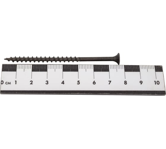 Саморез для ГКЛ STEELREX крупная резьба, оксид, 4,2x76 мм, 100 шт. 0103042076B300010016