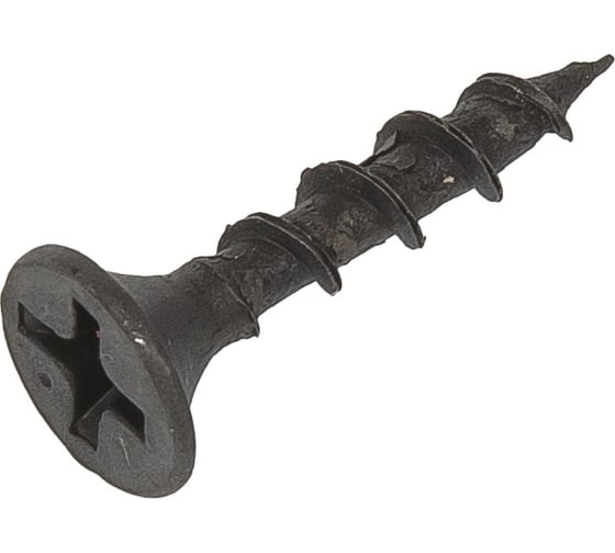 Саморез для ГКЛ STEELREX крупная резьба, оксид, 3,5x19 мм, 500 шт. 0103035019B400050032