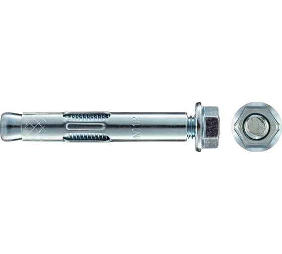 Анкерный болт с гайкой Tecfi AW ZN 12x75, 15 шт. 147618