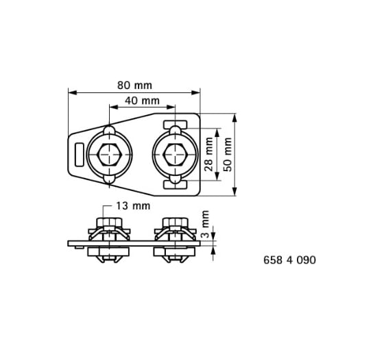 Соединитель профиля-Т Walraven BIS RapidRail 6584090