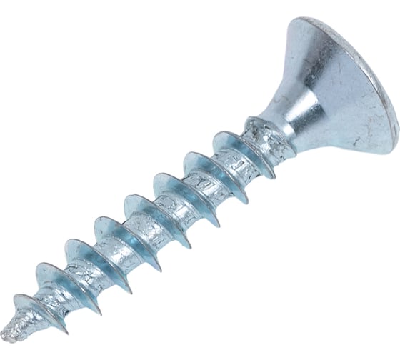 Саморез Стройметиз 4,5х25 универсальный, белый цинк уп. 200 шт. 2151234 1