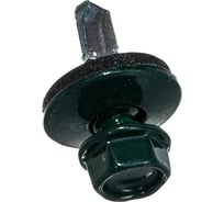 Кровельный саморез Стройметиз 5,5х19 зеленый мох RAL 6005 уп. 300 шт. 2130216