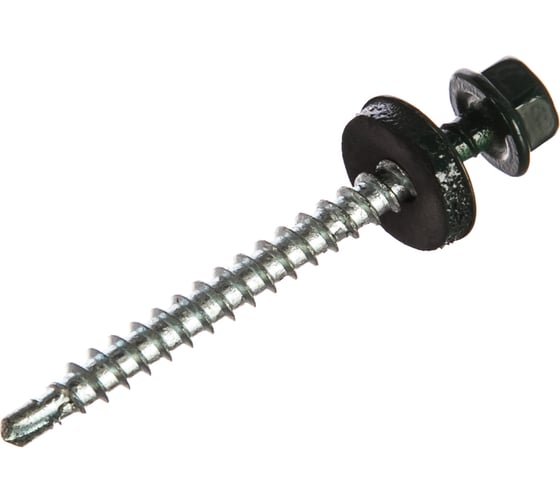 Кровельный саморез Стройметиз 4,8х51 зеленый мох RAL 6005 уп. 200 шт. 2130056