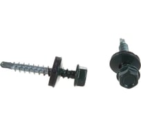 Кровельный саморез Стройметиз 4,8х35 зеленый мох RAL 6005 уп. 250 шт. 2130036