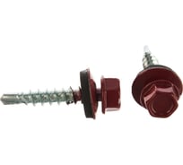 Кровельный саморез Стройметиз 4,8х28 красный рубин RAL 3003 уп. 300 шт. 2120016