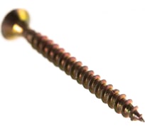 Шуруп для дерева Саморезик 3,5х35 универсальный потай., желтый цинк, Pz-2, 1000 шт SYZ-3,5х35-1 000