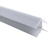 Угол ПВХ ООО Торговый дом Аргумент внутренний, белый, 3 м, 8 мм APKG444White