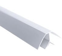 Угол ПВХ ООО Торговый дом Аргумент наружный, белый, 3 м, 5 мм APKG446White