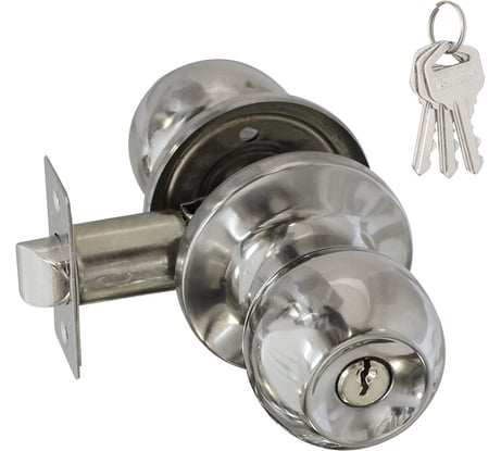 Межкомнатная защелка ISPARUS ISP ЗШ-01 хром, ключ/фикс. 16791