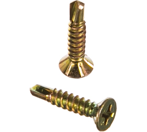 Оконные саморезы с буром Tech-Krep 3,9х19 500 шт желтые коробка с ок. 138587 1