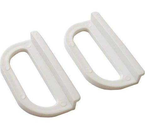 Ручка Tech-Krep/Zitar большая, трапецевидная, АБС, белая 2 шт 142797