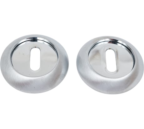 Накладка под сувальдный ключ Ренц хром мат - хром блест. INOB 08 SC/CP