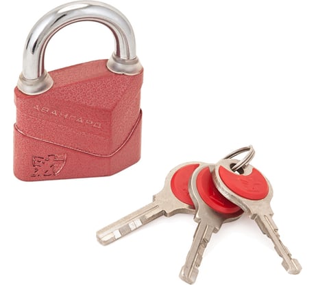 Навесной замок Авангард ВС2Д-50 ДИСКО красный d8 мм 2 755