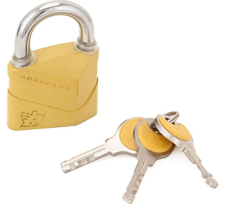 Навесной замок Авангард ВС2Д-50 ДИСКО желтый d8 мм 2 753