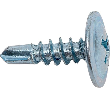 Саморез STEELREX полусфера с прессшайбой, сверло, цинк, 4,2x13 мм, 200 шт. 0115042013B500020064