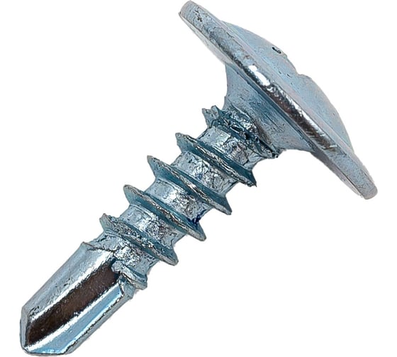 Саморез STEELREX полусфера с прессшайбой, сверло, цинк, 4,2x13 мм, 200 шт. 0115042013B500020064