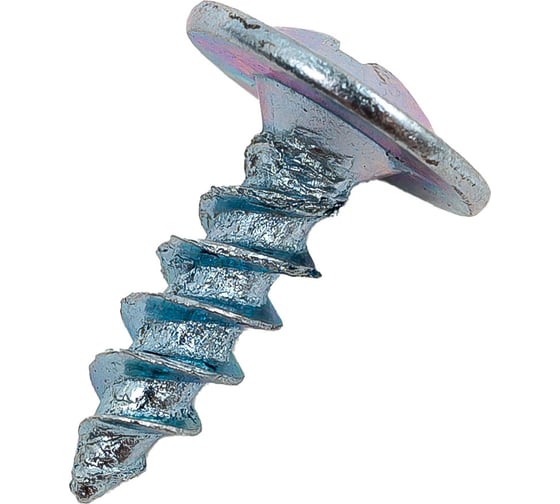 Саморез STEELREX полусфера с прессшайбой, острый, цинк, 4,2x13 мм, 200 шт. 0117042013B500020064
