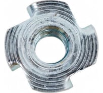 Мебельная (усовая) гайка STEELREX DIN 1624, цинк, М8x10x22 мм, 30 шт. 0223008000B500003064