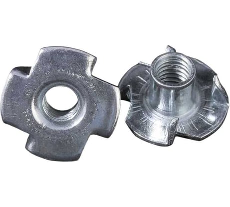 Мебельная (усовая) гайка STEELREX DIN 1624, цинк, М8x10x22 мм, 30 шт. 0223008000B500003064