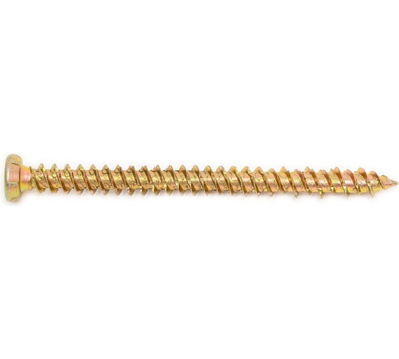 Шуруп по бетону STEELREX шлиц Torx, жёлтый цинк, 7,5x92 мм, 40 шт. 0137075092B300004016