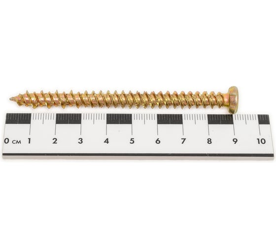 Шуруп по бетону STEELREX шлиц Torx, жёлтый цинк, 7,5x92 мм, 40 шт. 0137075092B300004016