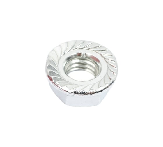 Фланцевая гайка STEELREX DIN 6923, цинк, М6, 150 шт. 0224006000B500015064