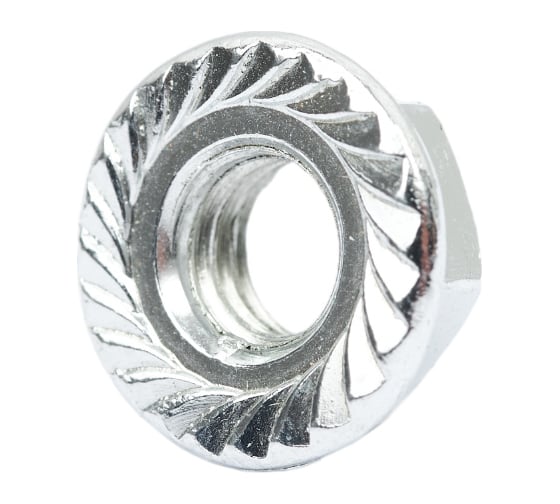 Фланцевая гайка STEELREX DIN 6923, цинк, М6, 150 шт. 0224006000B500015064