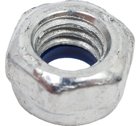 Гайка с нейлоновой вставкой STEELREX DIN 985, цинк, М6, 200 шт. 0219006000B500020064