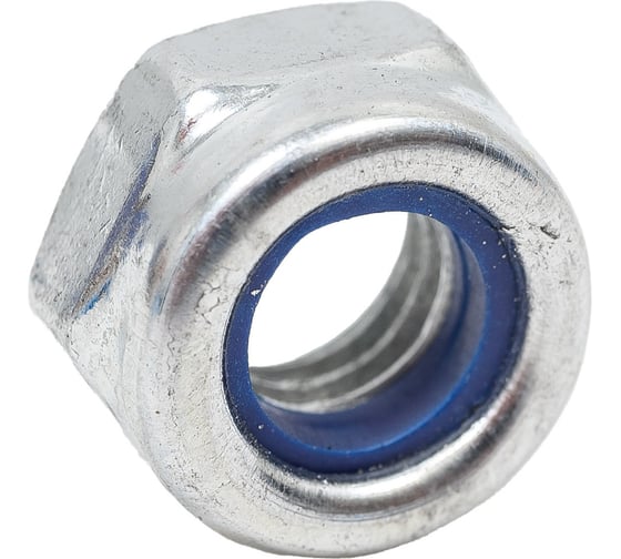 Гайка с нейлоновой вставкой STEELREX DIN 985, цинк, М6, 200 шт. 0219006000B500020064