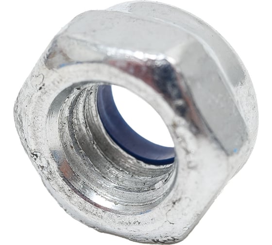 Гайка с нейлоновой вставкой STEELREX DIN 985, цинк, М6, 200 шт. 0219006000B500020064