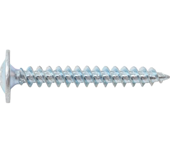 Саморез STEELREX полусфера с прессшайбой, острый, цинк, 4,2x32 мм, 150 шт. 0117042032B400015032