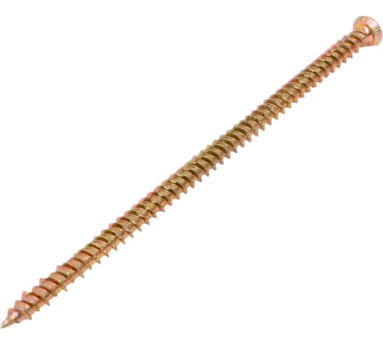 Шуруп по бетону STEELREX шлиц Torx, жёлтый цинк, 7,5x152 мм, 40 шт. 0137075152B300004016 1