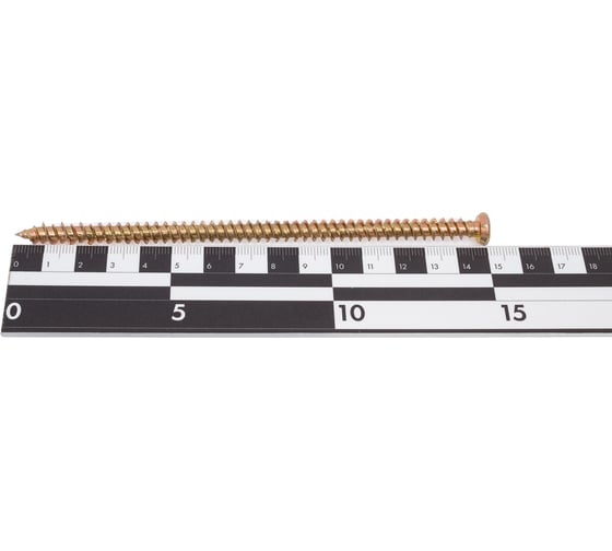 Шуруп по бетону STEELREX шлиц Torx, жёлтый цинк, 7,5x152 мм, 40 шт. 0137075152B300004016