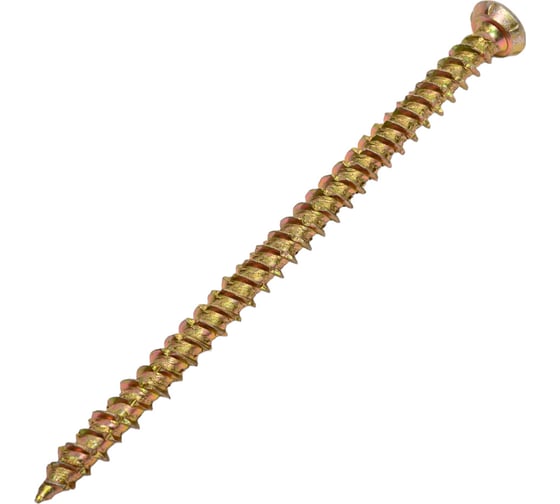Шуруп по бетону STEELREX шлиц Torx, жёлтый цинк, 7,5x112 мм, 40 шт. 0137075112B300004016