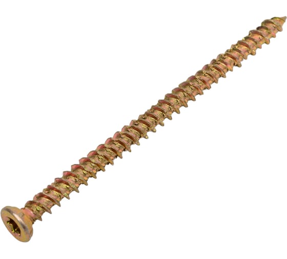 Шуруп по бетону STEELREX шлиц Torx, жёлтый цинк, 7,5x112 мм, 40 шт. 0137075112B300004016