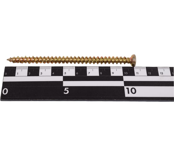 Шуруп по бетону STEELREX шлиц Torx, жёлтый цинк, 7,5x112 мм, 40 шт. 0137075112B300004016