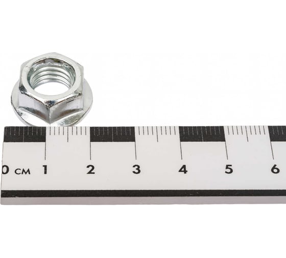 Фланцевая гайка STEELREX DIN 6923, цинк, М10, 50 шт. 0224010000B400005032